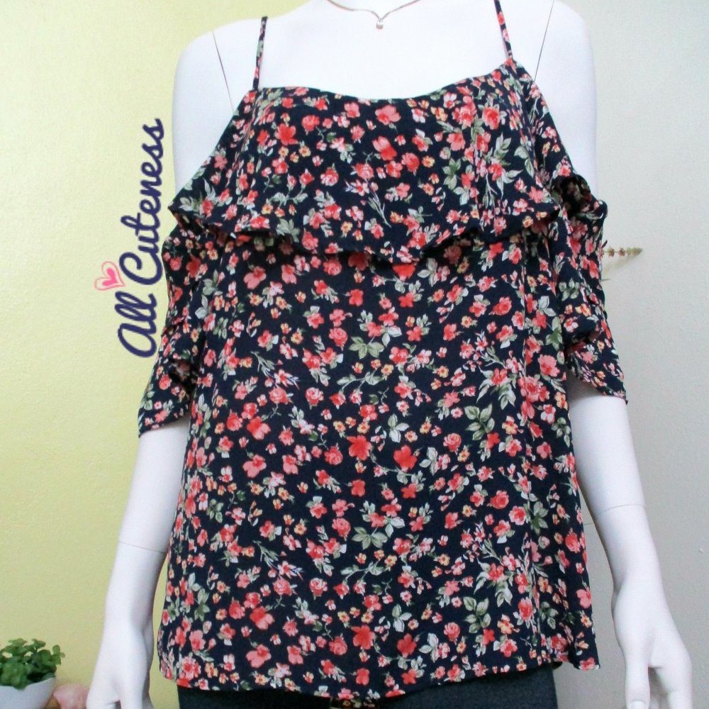 Plus Size Floral Print Blouse Size 2XL